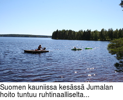 Suomen kauniissa kesss Jumalan hoito tuntuu ruhtinaalliselta...